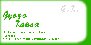 gyozo kapsa business card