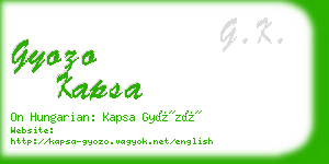 gyozo kapsa business card